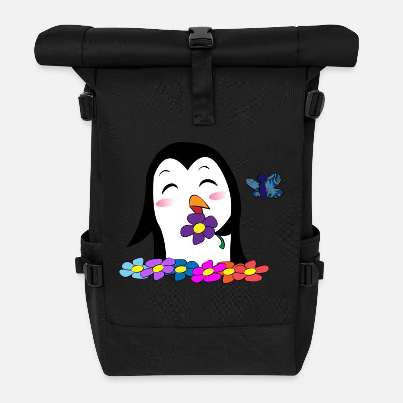 ressort POWI - Sac à dos roll top - noir