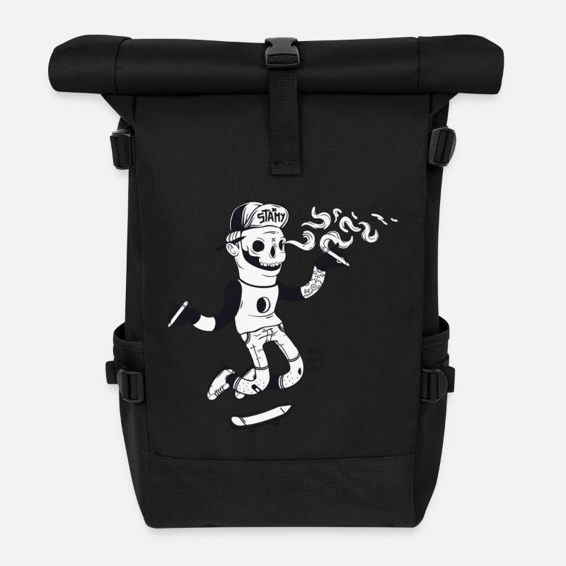 * Ist mein T-Shirt - Rolltop Rucksack - Schwarz