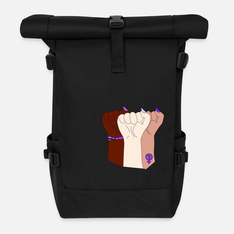 Feminismus - Rolltop Rucksack - Schwarz