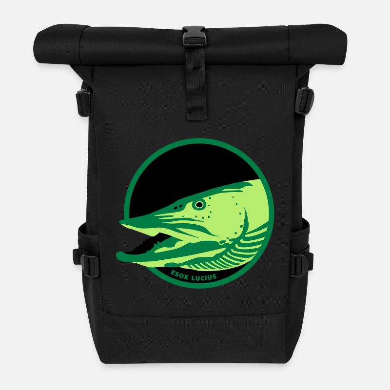Hecht - Rolltop Rucksack - Schwarz