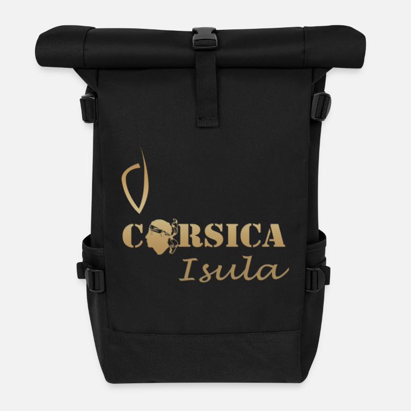 corse - Rolltop Rucksack - Schwarz