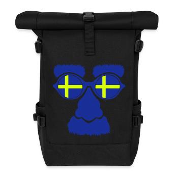 Sverige Sweden - Roll Top Backpack - black - Front