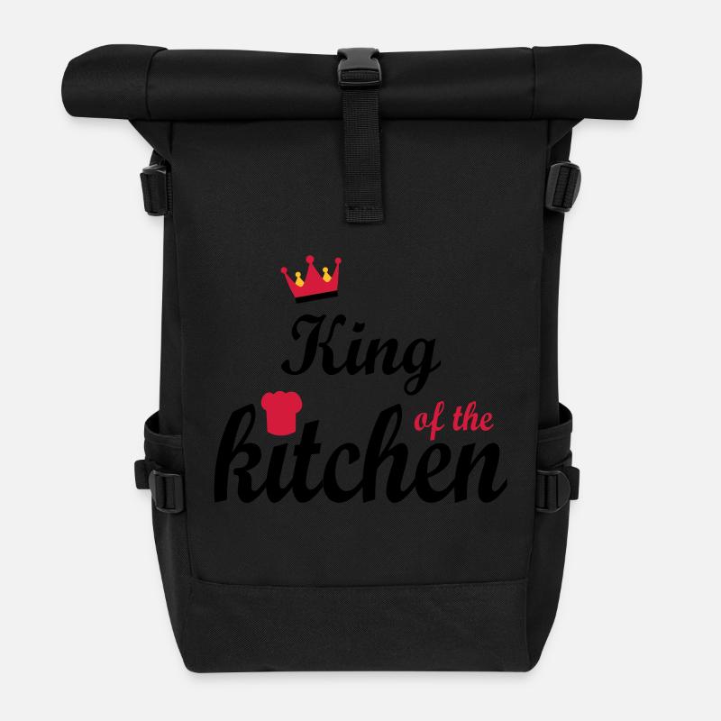kochen - Rolltop Rucksack - Schwarz