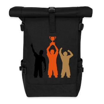 Pokal Meister Finale - Rolltop Rucksack - Schwarz - Vorne