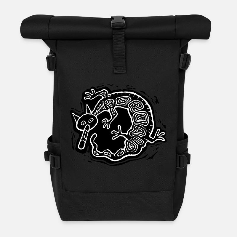 Chimerion blanc - Sac à dos roll top - noir