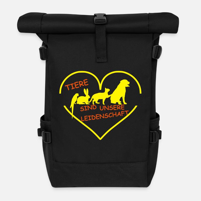 Tierarztpraxis - Rolltop Rucksack - Schwarz