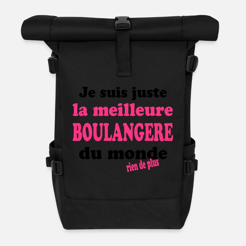 Je suis juste la meilleure boulangère du monde - Rolltop Rucksack - Schwarz