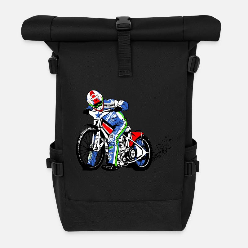 Speedway - Roll Top Backpack - black
