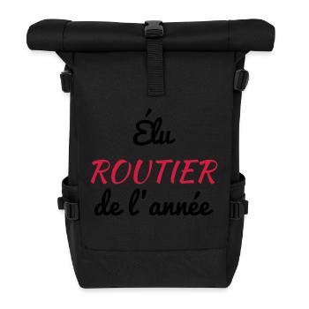 Routier / Chauffeur Poids-lourd / Camion / - Sac à dos roll top - noir - Devant