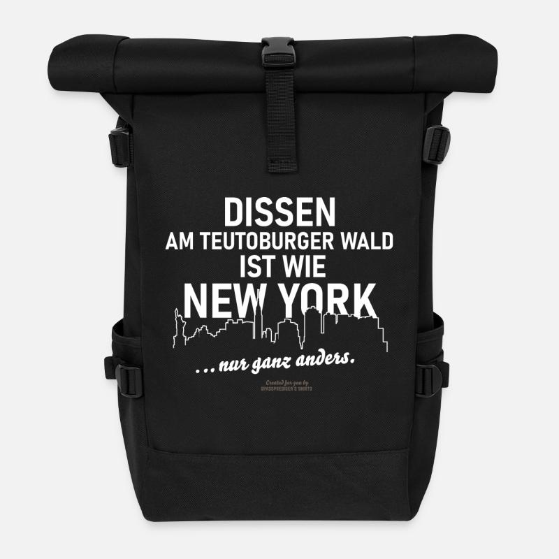 Dissen am Teutoburger Wald - Rolltop Rucksack - Schwarz