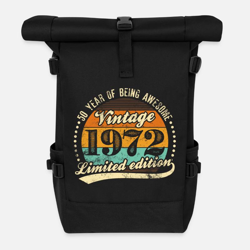 Édition limitée vintage 1979 - Sac à dos roll top - noir