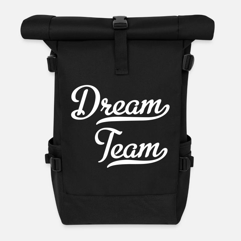 Dream Team - Rolltop Rucksack - Schwarz
