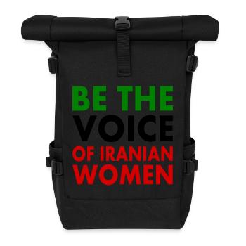 Be the voice of iranian women - Roll Top Backpack - black - Front