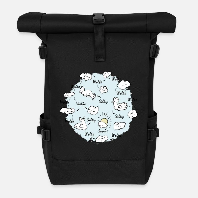Seidenwolke - Rolltop Rucksack - Schwarz