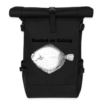 Hooked on Fishing - Roll Top Backpack - black - Front