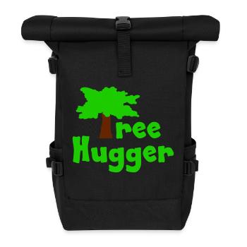 Tree Hugger - Roll Top Backpack - black - Front