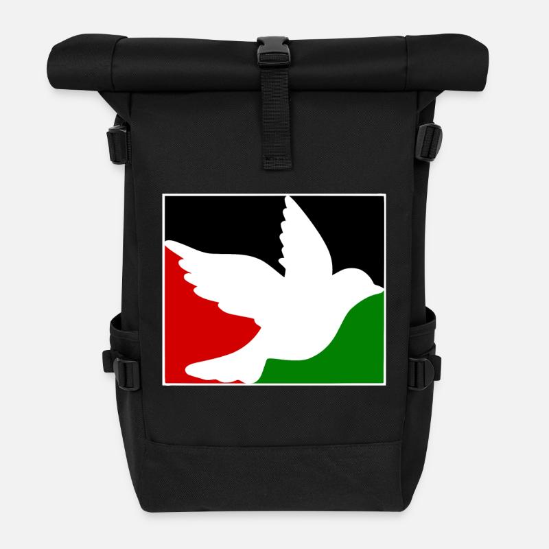 Free palestine - Rolltop Rucksack - Schwarz