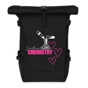 Sweetheart Chemistry Hearts - Roll Top Backpack - black - Front