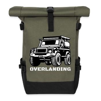 Overlanding Accessories, Overlanding Gear, Offroad - Roll Top Backpack - olive/black - Front