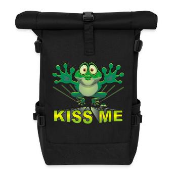Embrasse-moi crapaud - Sac à dos roll top - noir - Devant