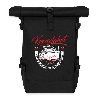 Cruise – AIDA Ocean Lover - Roll Top Backpack - black - Front