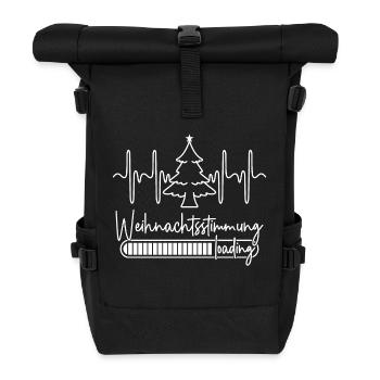 Weihnachtsstimmung loading - Rolltop Rucksack - Schwarz - Vorne