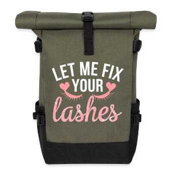Perfection is my style - Roll Top Backpack - olive/black - Front
