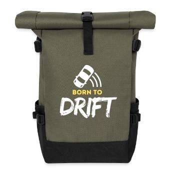 Né pour le drift - Sac à dos roll top - olive/noir - Devant