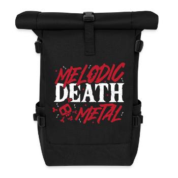 Trash Music Heavy Rock Music Melodic Death Metal - Roll Top Backpack - black - Front