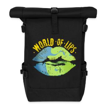 Lips of this world - Roll Top Backpack - black - Front