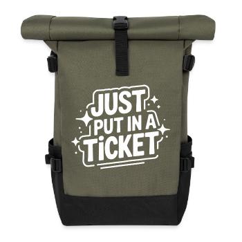 Support technique Informatique - Sac à dos roll top - olive/noir - Devant