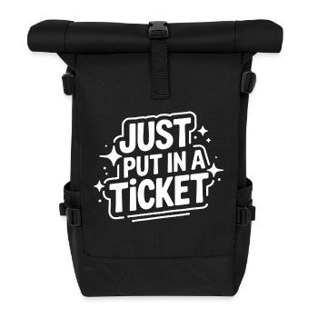 Technical Support Computer - Roll Top Backpack - black - Front