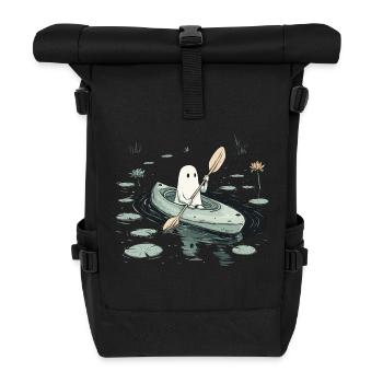 Geist Kajak Halloween - Rolltop Rucksack - Schwarz - Vorne