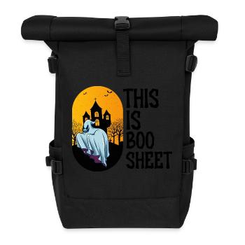 Planche graphique Boo Sheet 1 - Sac à dos roll top - noir - Devant