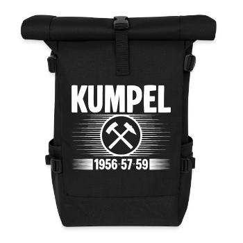 Erzgebirge Kumpel - Rolltop Rucksack - Schwarz - Vorne