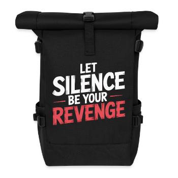 BE YOUR REVENGE - Roll Top Backpack - black - Front