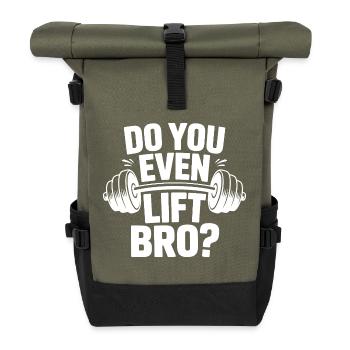 Soulevez-vous même Bro Funny Workout Gym - Sac à dos roll top - olive/noir - Devant