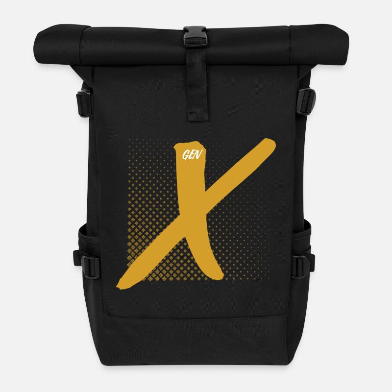 Génération X Doré X - Sac à dos roll top - noir