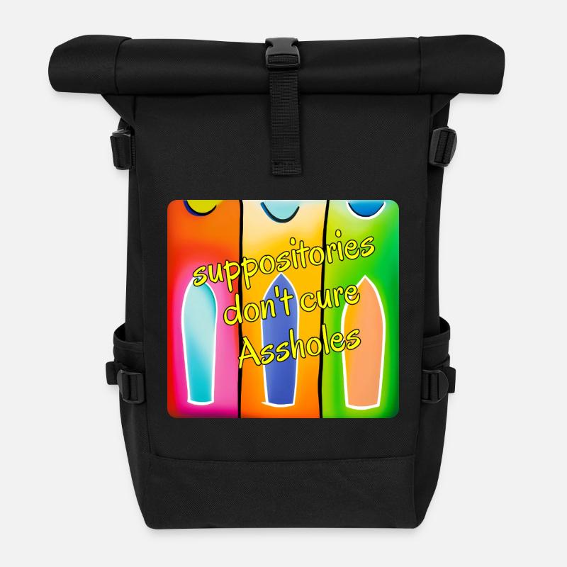Suppo.EN - Rolltop Rucksack - Schwarz