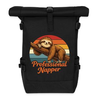 Chemise professionnelle de paresseux pour la sieste drôle, paresseux - Sac à dos roll top - noir - Devant