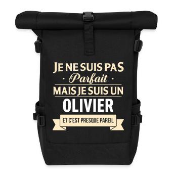 Je Ne Suis Pas Parfait Mais Je Suis Un Olivier ... - Sac à dos roll top - noir - Devant