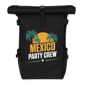 Mexiko Party Crew - Rolltop Rucksack - Schwarz - Vorne