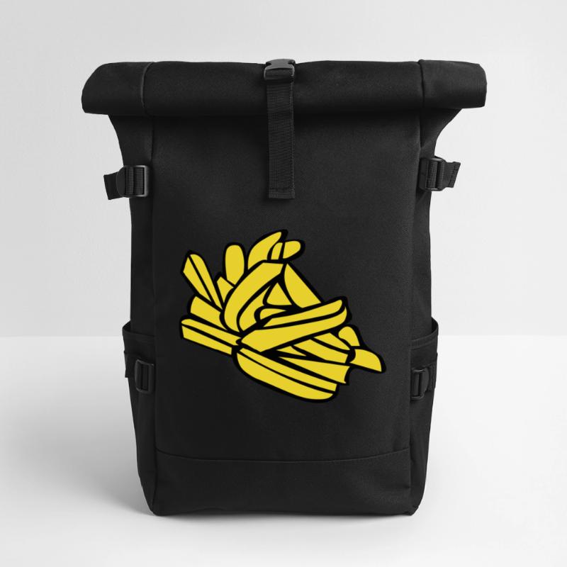 Pommes frites oder Chips Rolltop Rucksack