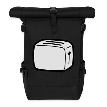 toaster - Rolltop Rucksack - Schwarz - Vorne