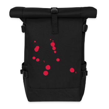 blood2 - Roll Top Backpack - black - Front