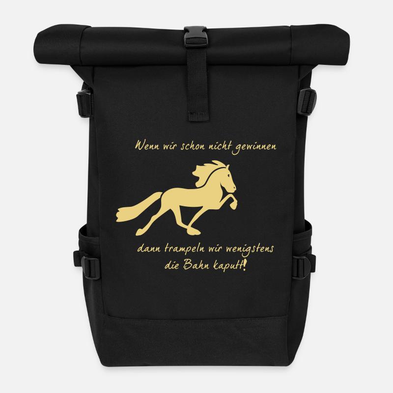 Trampel Pferd - Rolltop Rucksack - Schwarz