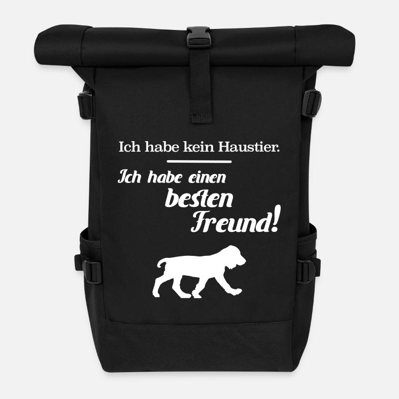 Haustier besten Freund Hund Hundebesitzer - Rolltop Rucksack - Schwarz