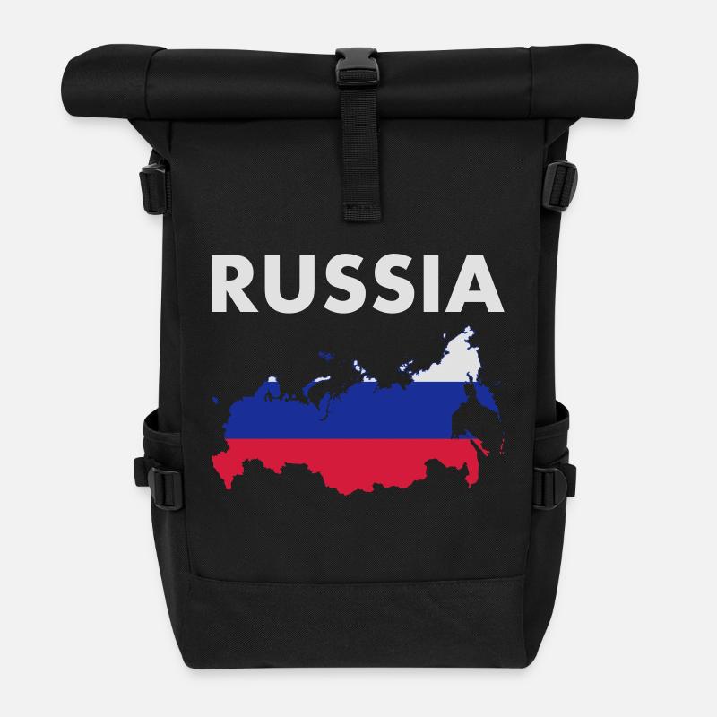 Russie - Sac à dos roll top - noir