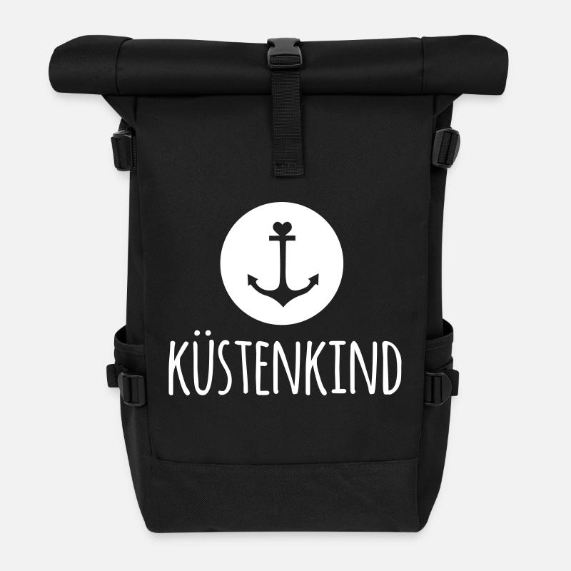 Küstenkind (dh) - Rolltop Rucksack - Schwarz