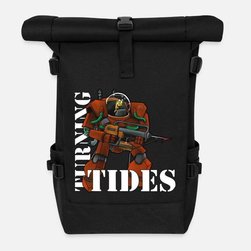 Tides Turning - Sac à dos roll top - noir